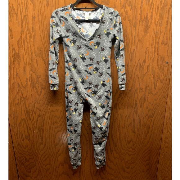 Kids Halloween Black Cat and Bats Onesie - Picture 1 of 6